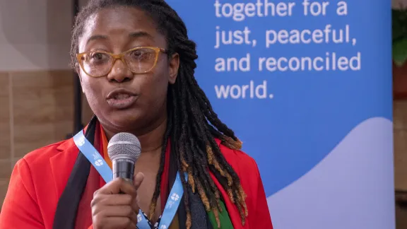 Rev. Danielle Dokman from Suriname who will preach at opening worship for the Krakow Assembly. Photo: LWF/A. Danielsson Rev. Danielle Dokman from Suriname who will preach at opening worship for the Krakow Assembly. Photo: LWF/A. Danielsson