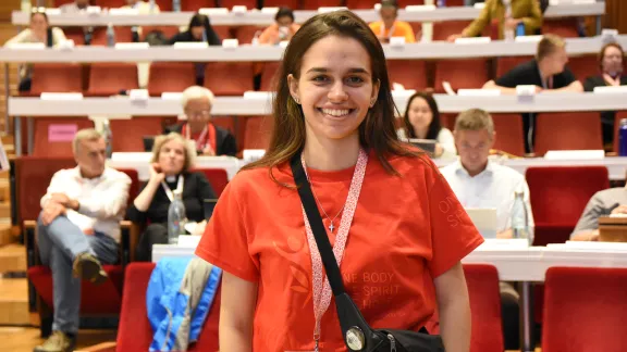 Camila Weiss Bohl, estudiante universitaria y voluntaria de la Iglesia Evangélica del Río de la Plata (IERP), Paraguay. Foto: LWF/Eugenio Albrecht
